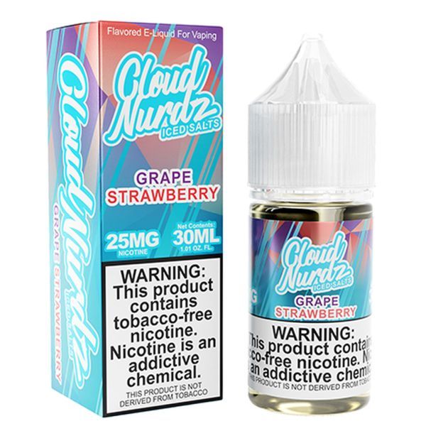 Cloud Nurdz - Salt Grape Strawberry Iced 30ml