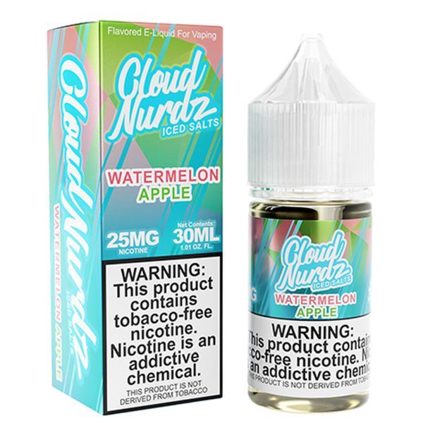 Cloud Nurdz - Salt Watermelon Apple Iced 30ml