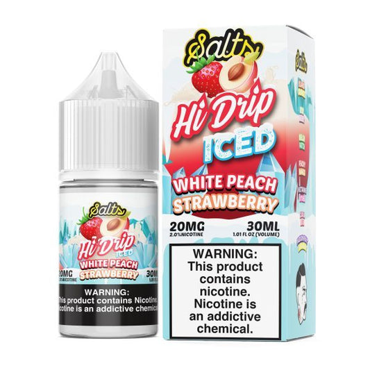 Hi Drip - White Peach Strawberry Ice Salt 30ml